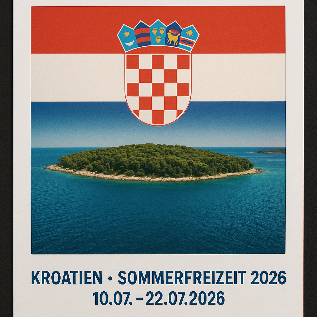 Kroatien Sommerfreizeit Polaroid